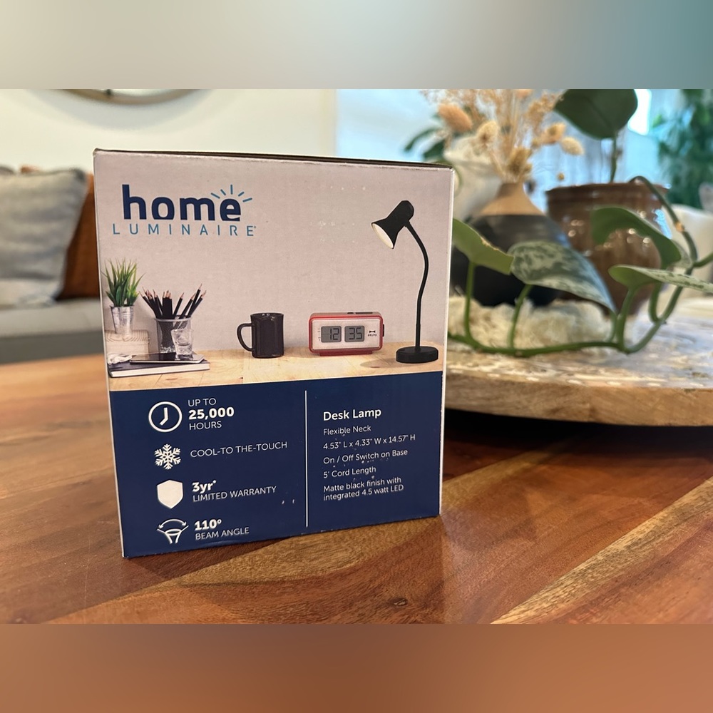 Flexible, LED Desk Lamp- black - Picture 3 of 8